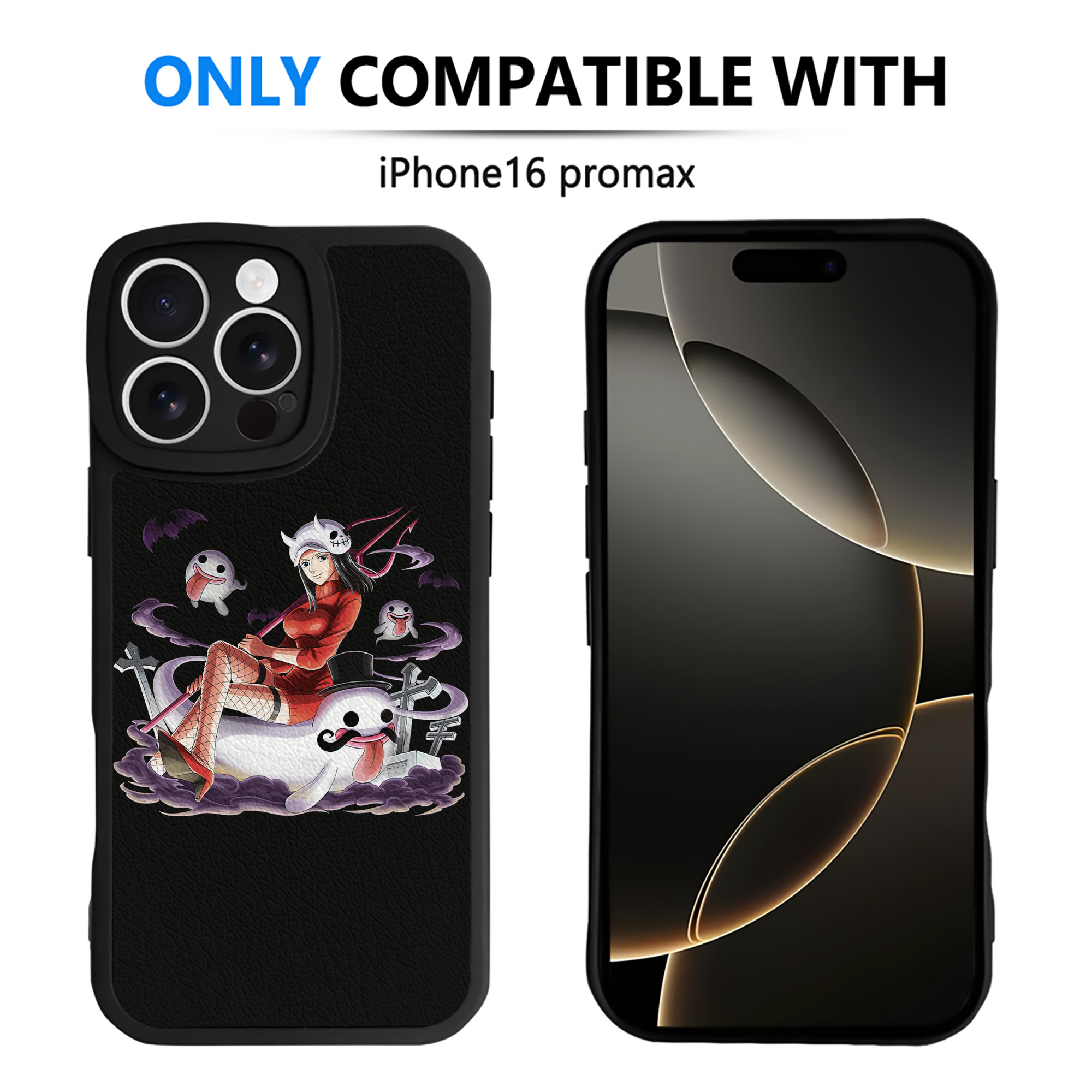 （画像用） ワンピース ニコ・ロビン ONE PIECE Nico Robin 【iPhone 16シリーズ対応】シリコンスマホケース（レザー調） 材質：シリコン
